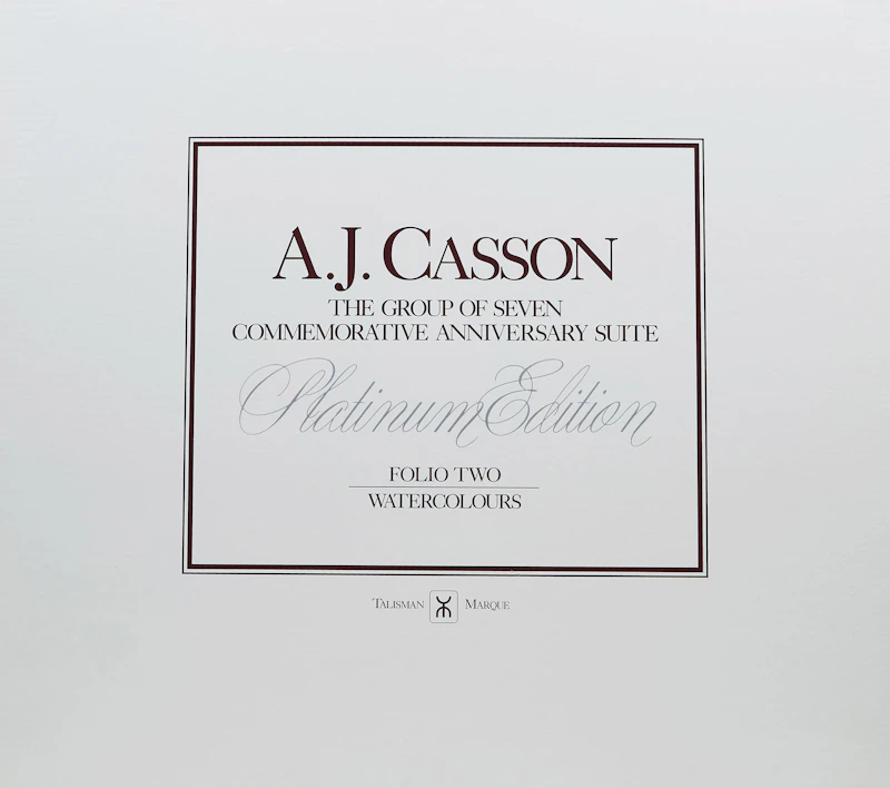 Alfred Joseph Casson, A.J. Casson: The Group of Seven Commemorative Anniversary Suite (Folio Two: Watercolours), folio of seven photolithographic reproductions