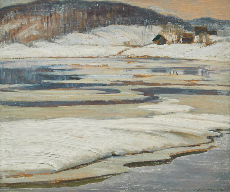 Doris Jean McCarthy, Head Lake, Haliburton, oil on board