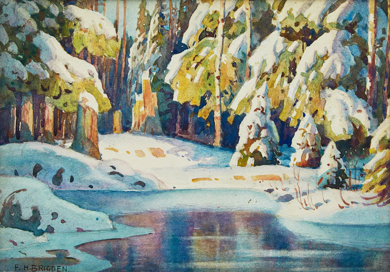 Mirror Pool by Frederick Henry Brigden