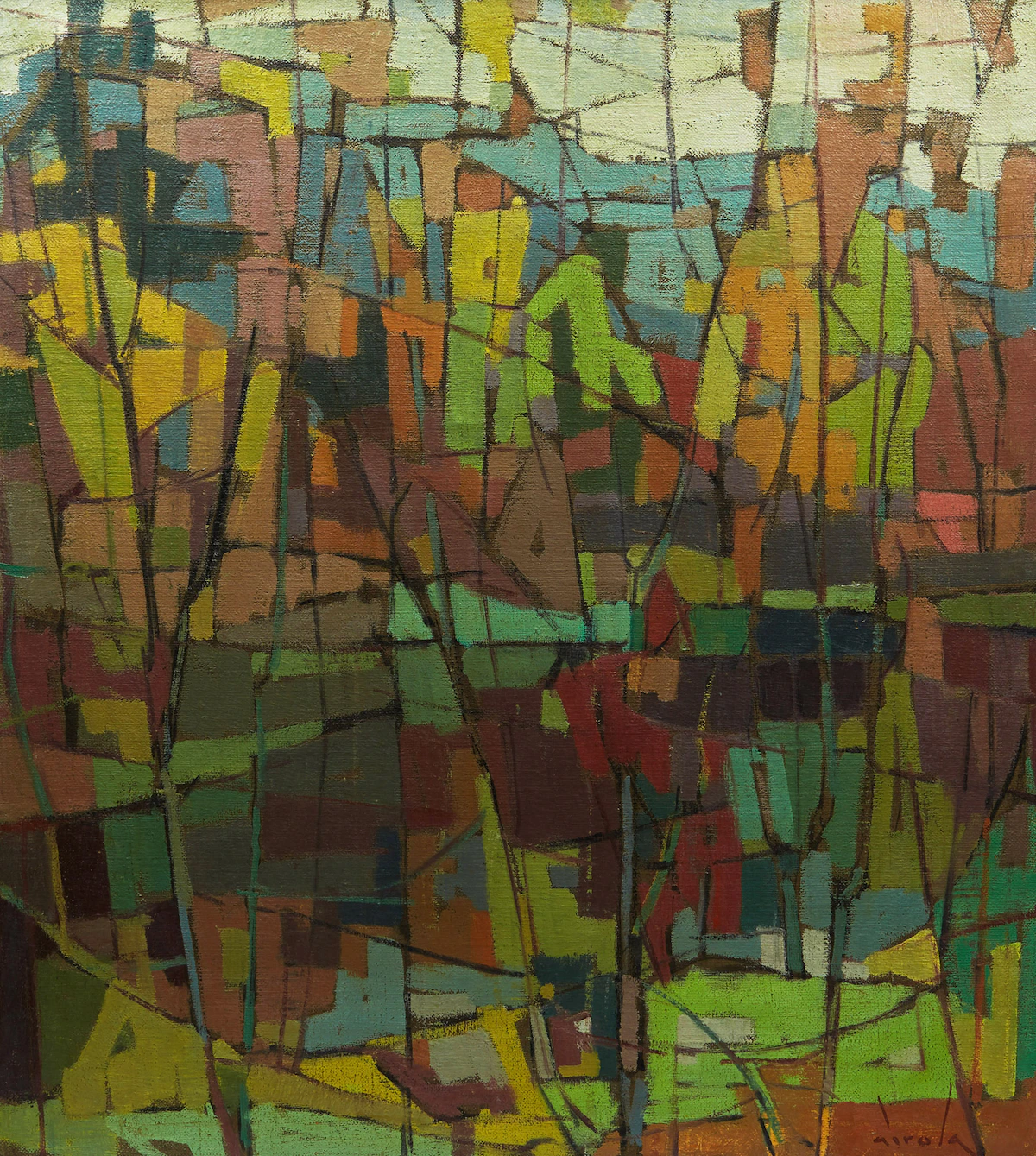Paavo Airola, Canadian Landscape, Fall, oil on canvas