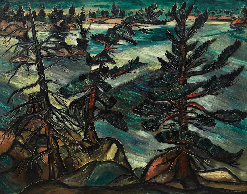 Fritz Brandtner, Georgian Bay, oil on canvas