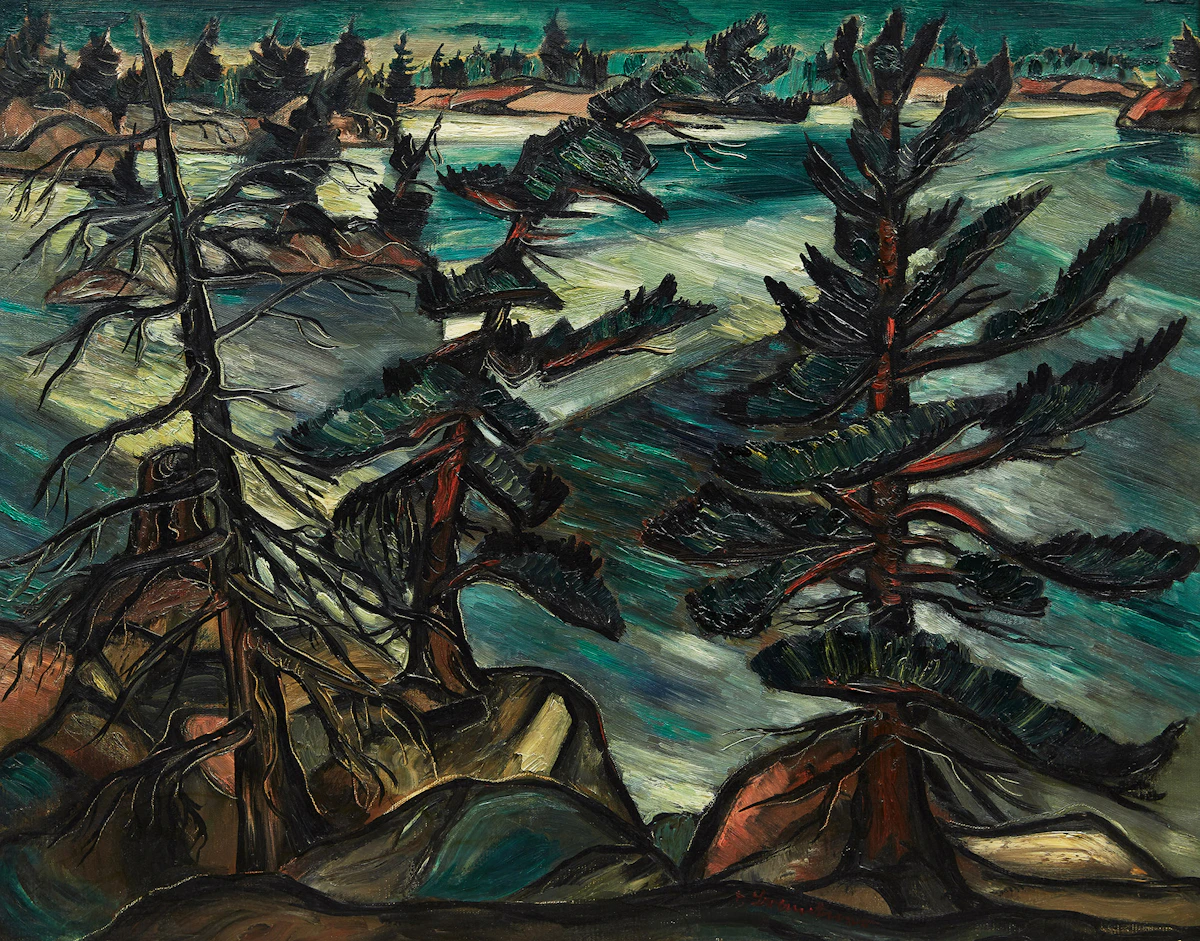 Fritz Brandtner, Georgian Bay, oil on canvas