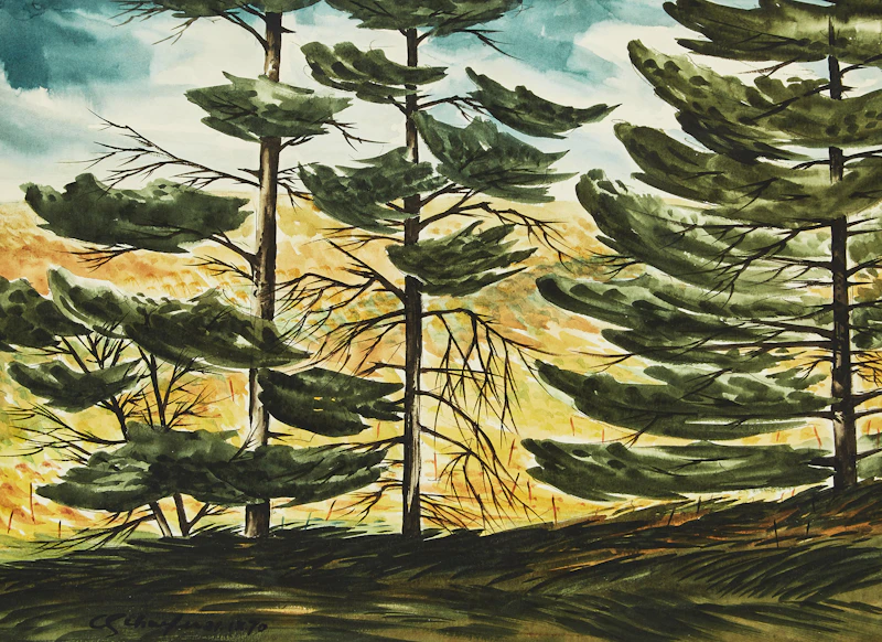 The Pines, Pinnacle Hill Woods, Waterloo County by Carl Fellman Schaefer