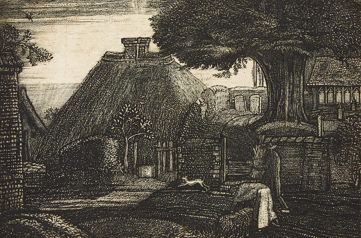 Graham Vivian Sutherland, St. Mary’s Hatch (Tassi 22), etching, 1926