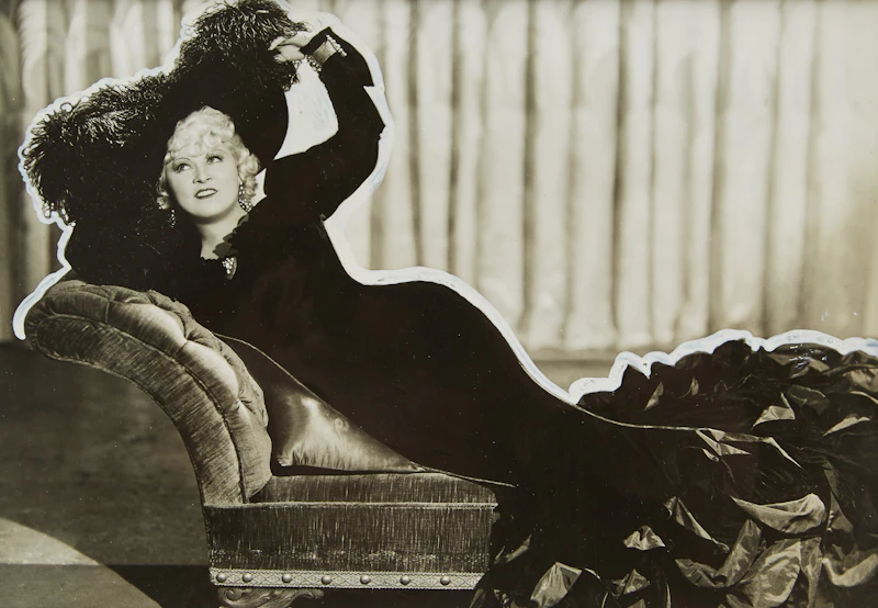 Mae West Reclines (Klondike Annie promotional portrait) by Unknown Photographer