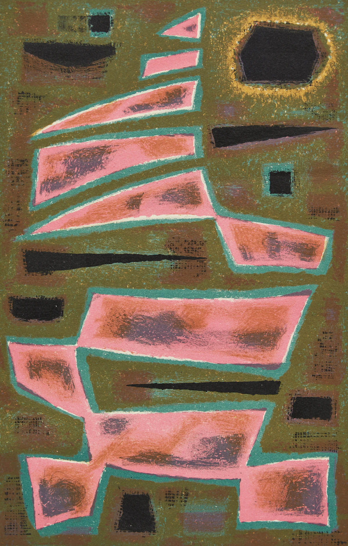 Alfred Manessier, Twilight, colour lithograph