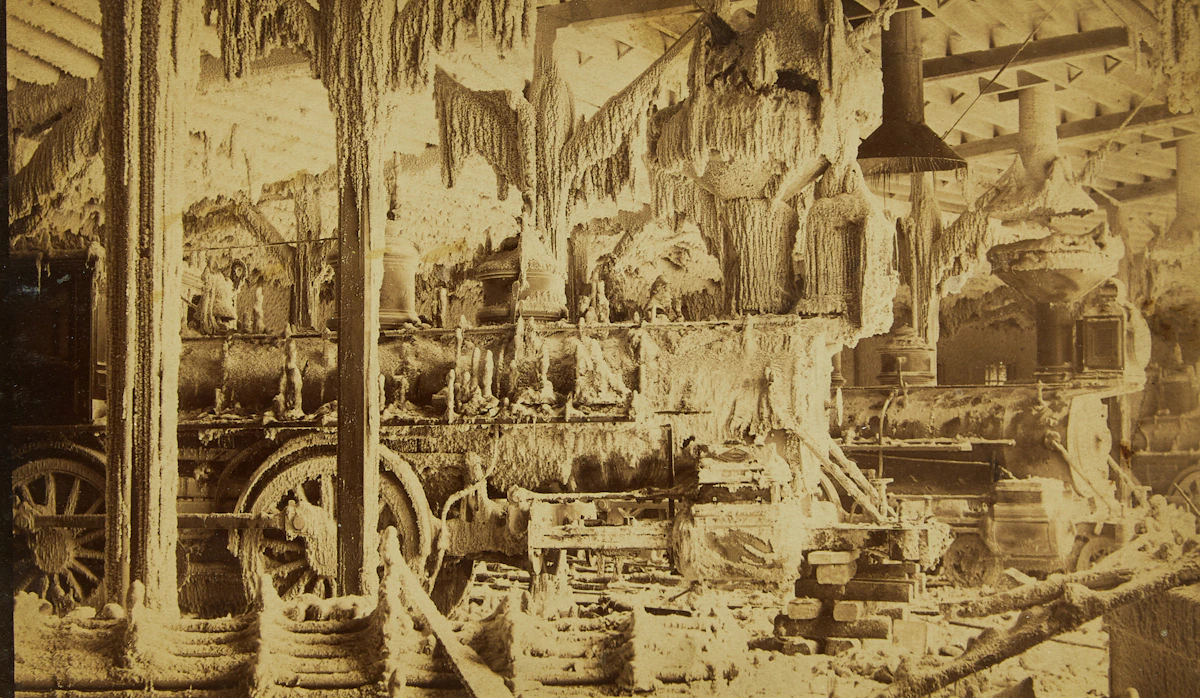 Unknown Photographer, Locomotive Iced, albumen print mounted in board, 1881