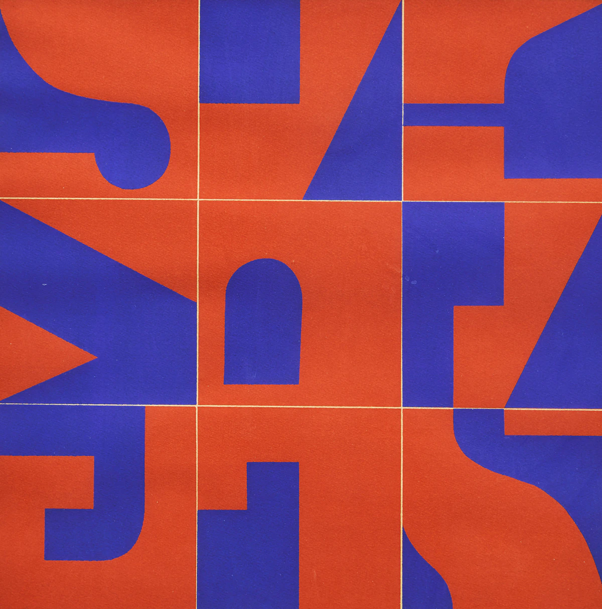 Norman Ives, Reversed Grounds #2, colour serigraph