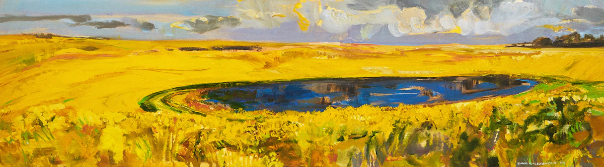 David T. Alexander, Colour, Colour and More Yellow, acrylic on canvas, 2004