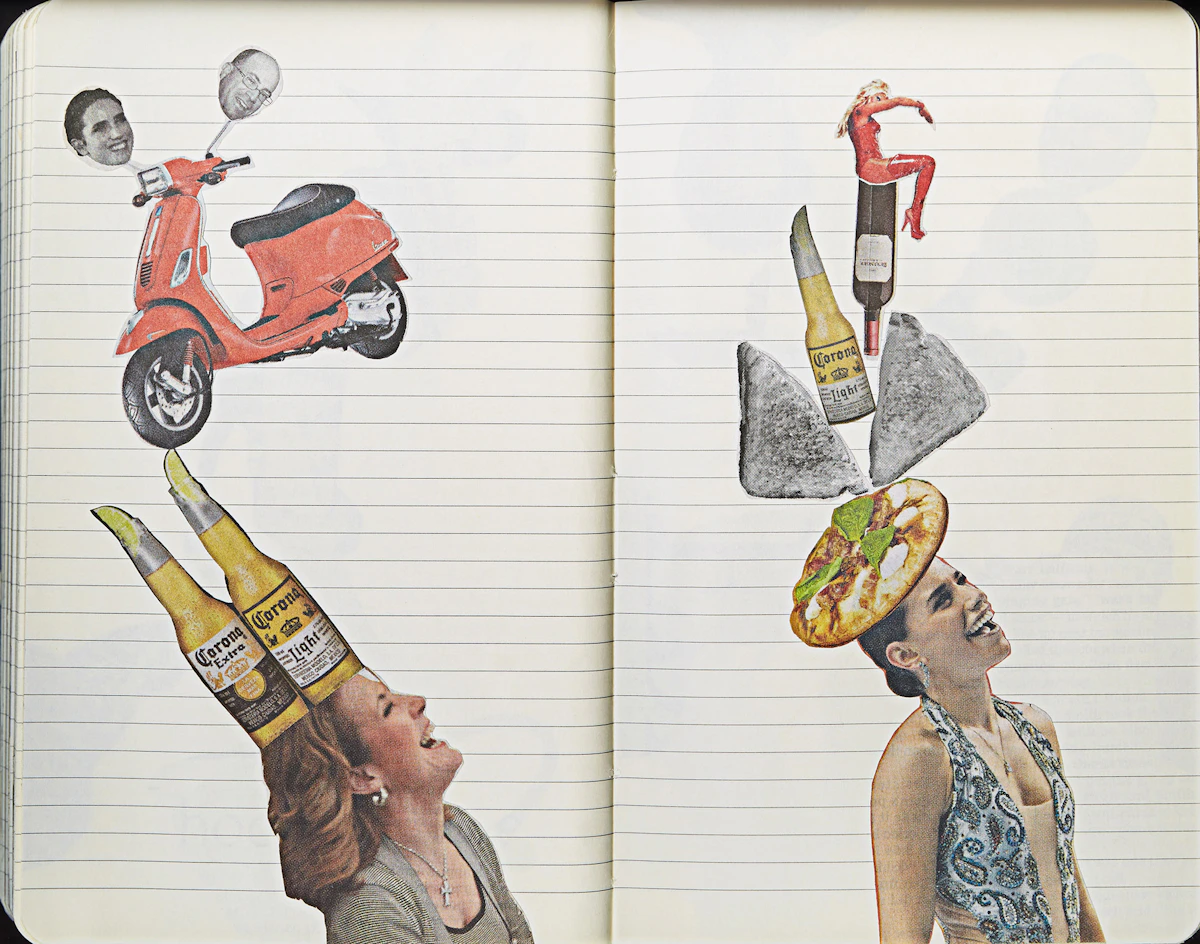 Barbara Astman, Daily Collage # 48, collage and digital print, 2011