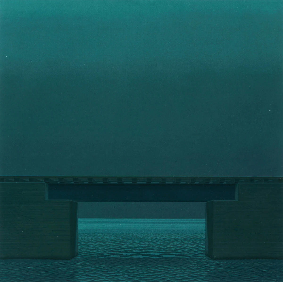 Christopher Pratt, Night Trestle , serigraph, 1983