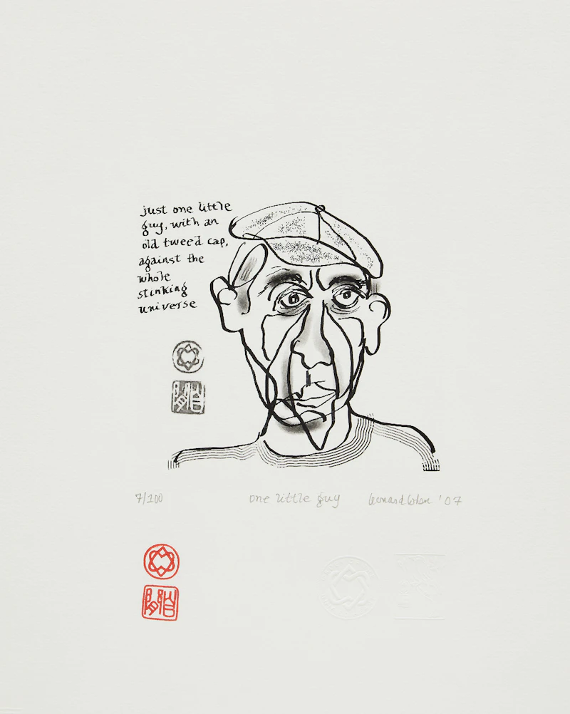 Leonard Cohen, One Little Guy, serigraph