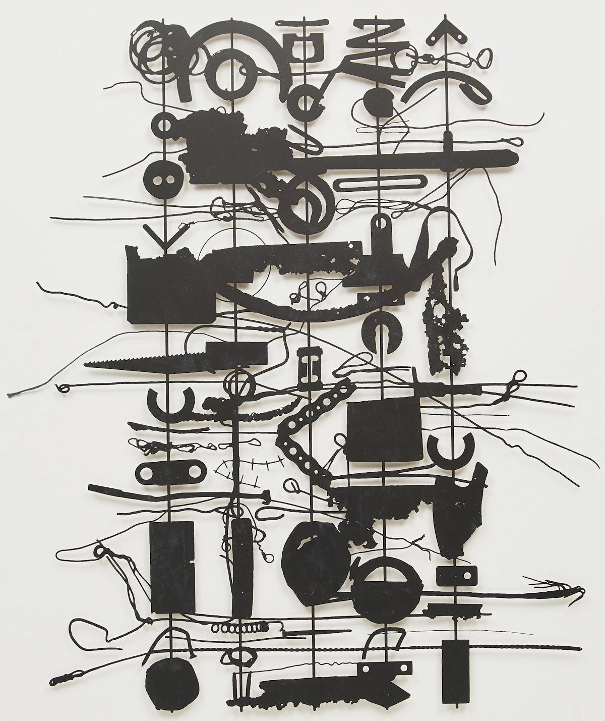 Micah Lexier, One Hundred Pieces of metal Ken Nichol found on the ground as arranged and transformed by me and turned into this multiple, acid-etched stainless steel, 2011