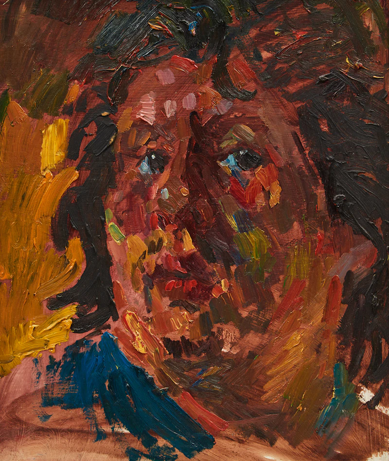 Arthur Shilling, Self Portrait, oil on board