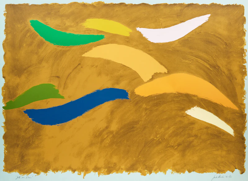 Jack Hamilton Bush, Jeté en l’air, serigraph in colours