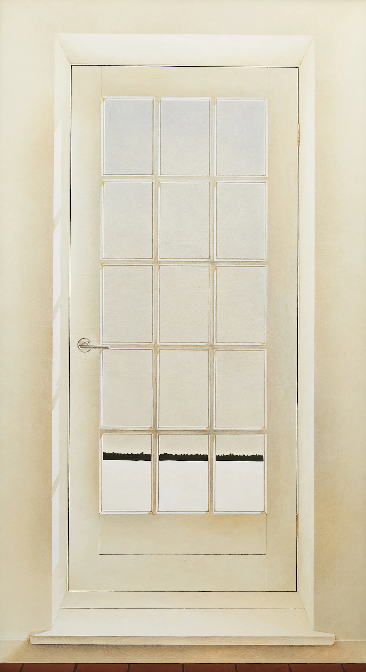 John Ballantyne, Ground Hog Day, acrylic on board, 1985