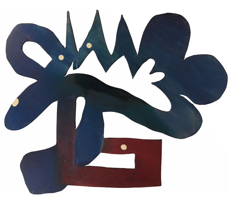 Blue Freeform Construction by Gordon Rayner