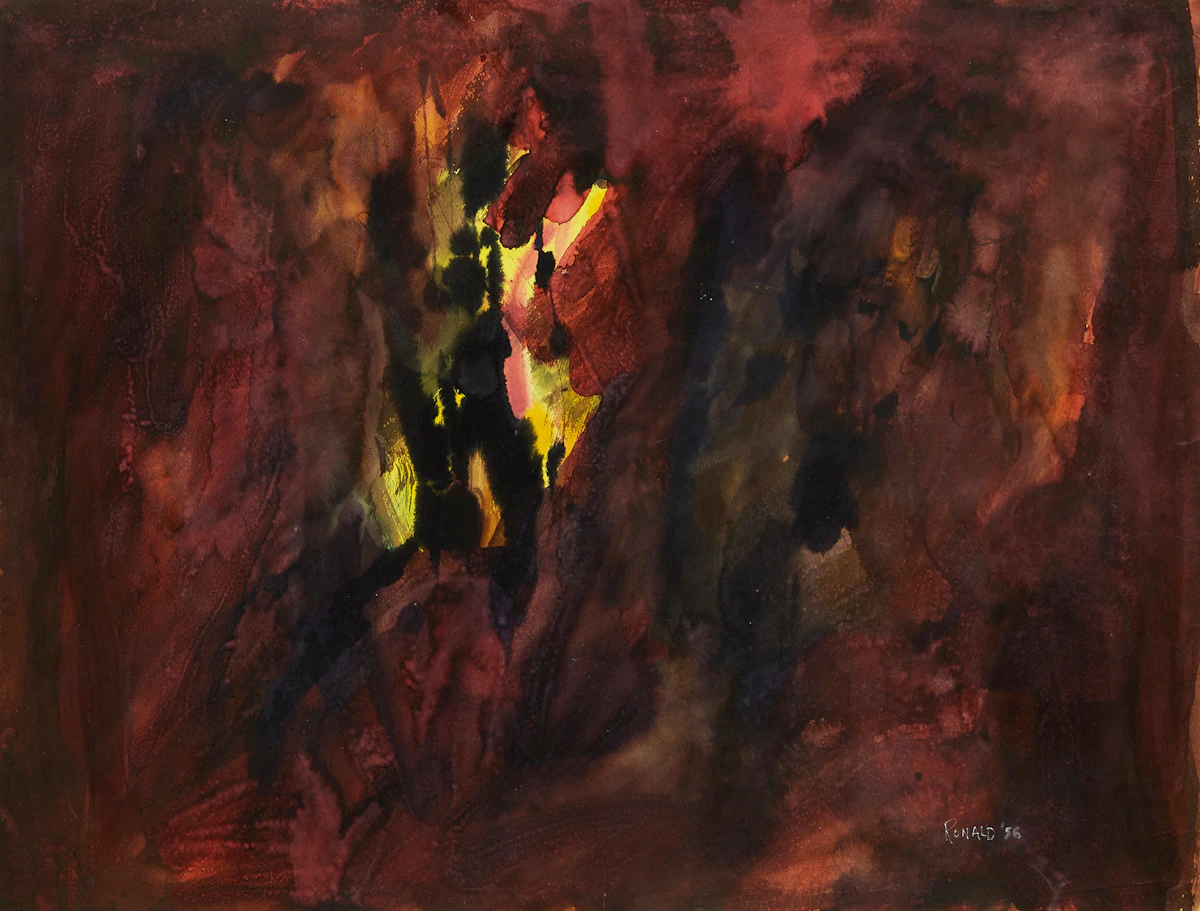William Ronald, Sundark, 1956, watercolour on paper