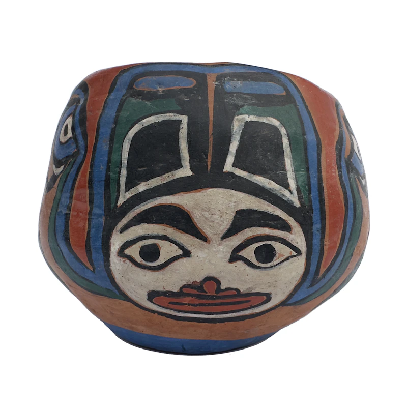 Emily Carr, Klee Wyck Pot, painted ceramic