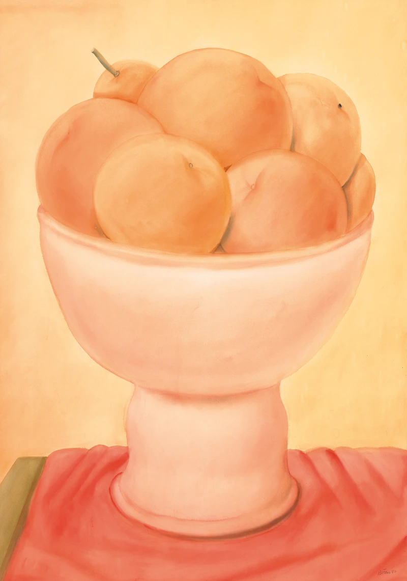 Compotier aux fruits by Fernando Botero