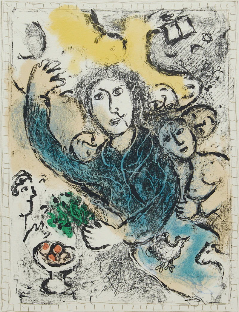Marc Chagall, L’Artiste II (M.929), colour lithograph