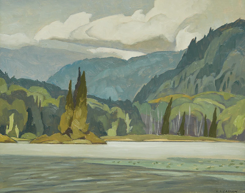 Alfred Joseph Casson, Oxtongue Lake, oil on board