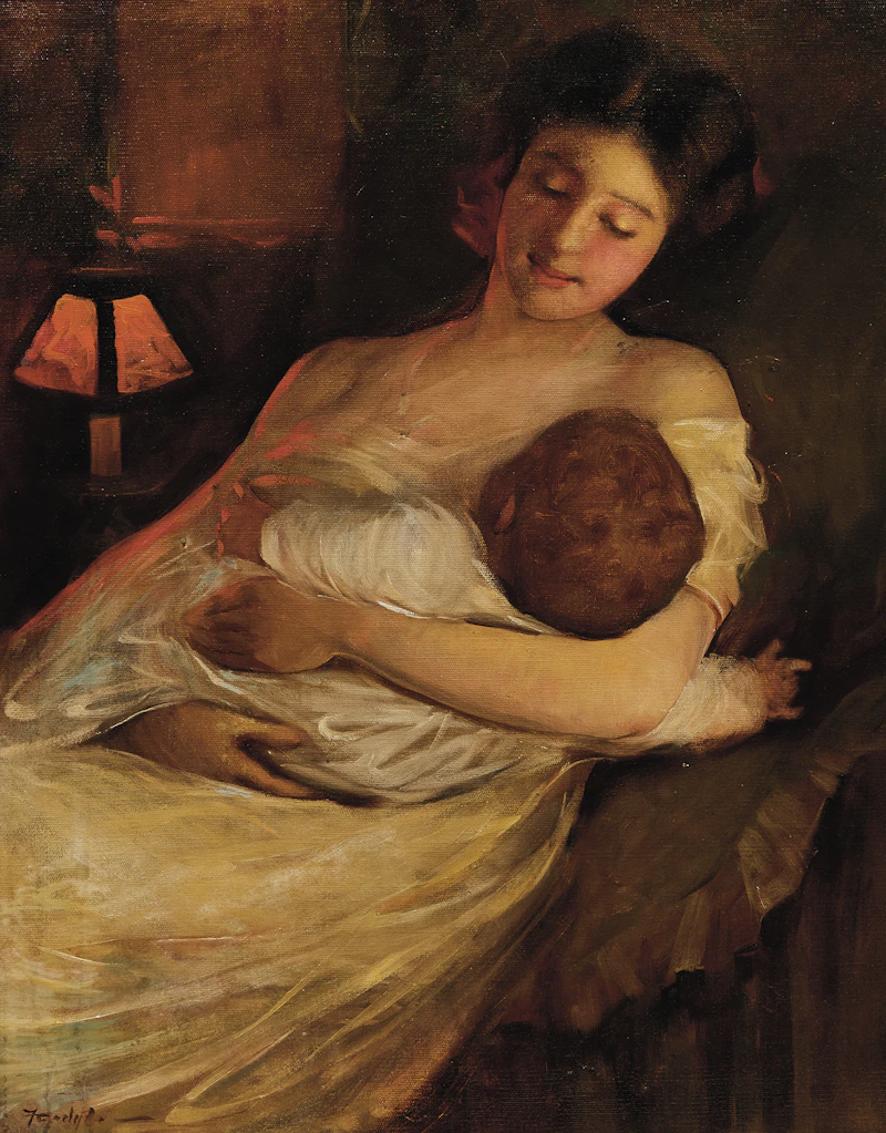 Motherhood, 1910  by Florence Emily Carlyle