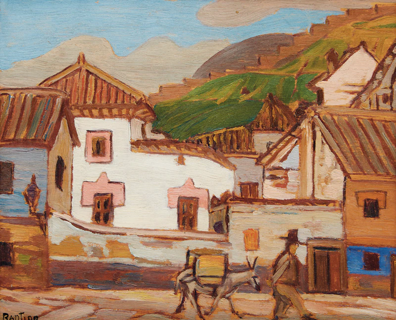 Frederick Grant Banting, Spanish Sketch, oil on board