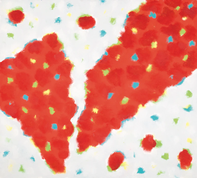 Gershon Iskowitz, Deep Red #7, oil on canvas