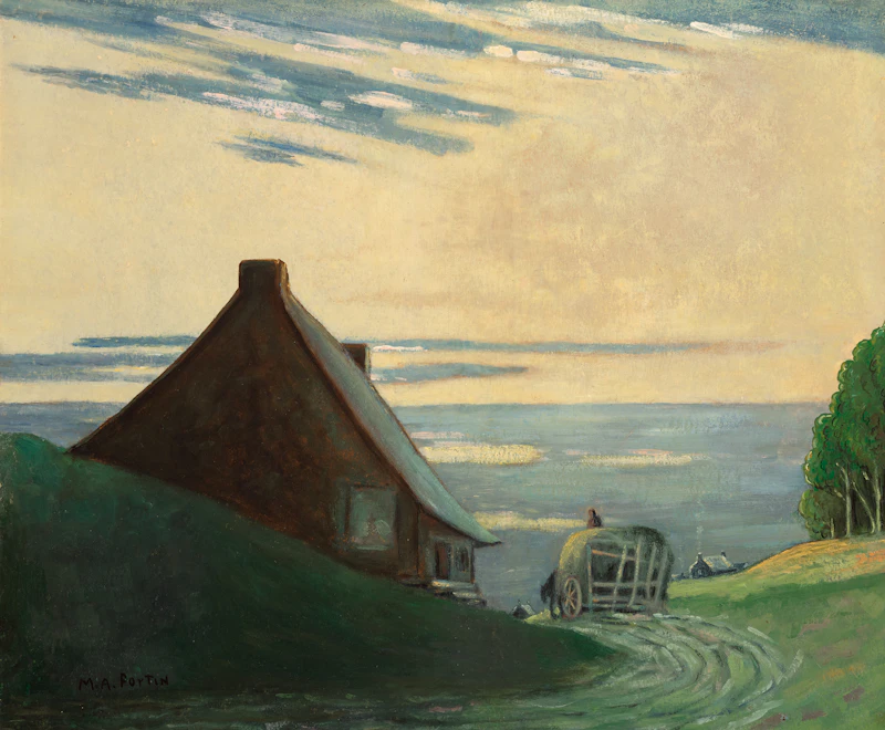 Marc-Aurèle Fortin, Sans titre, circa 1920, oil on board