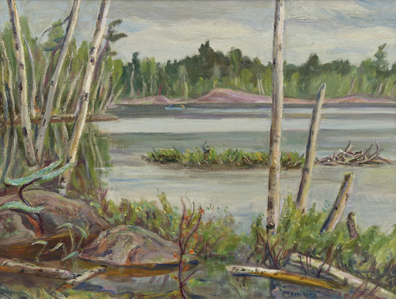 Alexander Young Jackson, Beaver Lake, Eganville, Ontario, oil on canvas