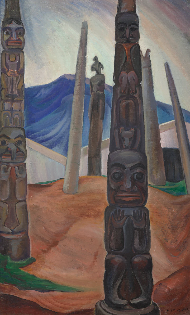 Emily Carr, Kitwancool, circa 1928, oil on canvas