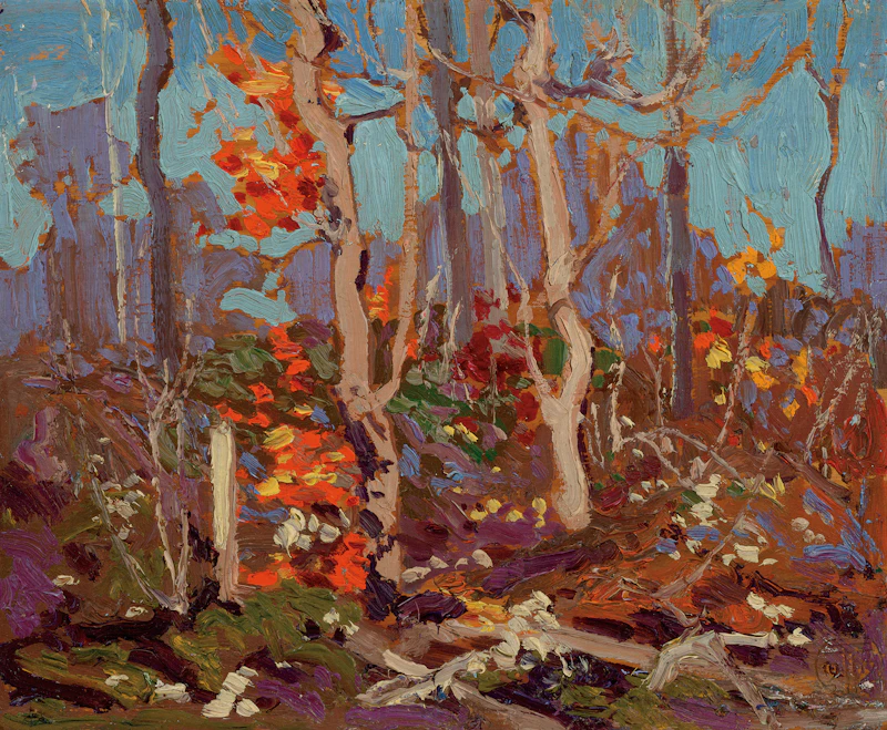 Tom Thomson, Ragged Oaks, 1916, oil on panel