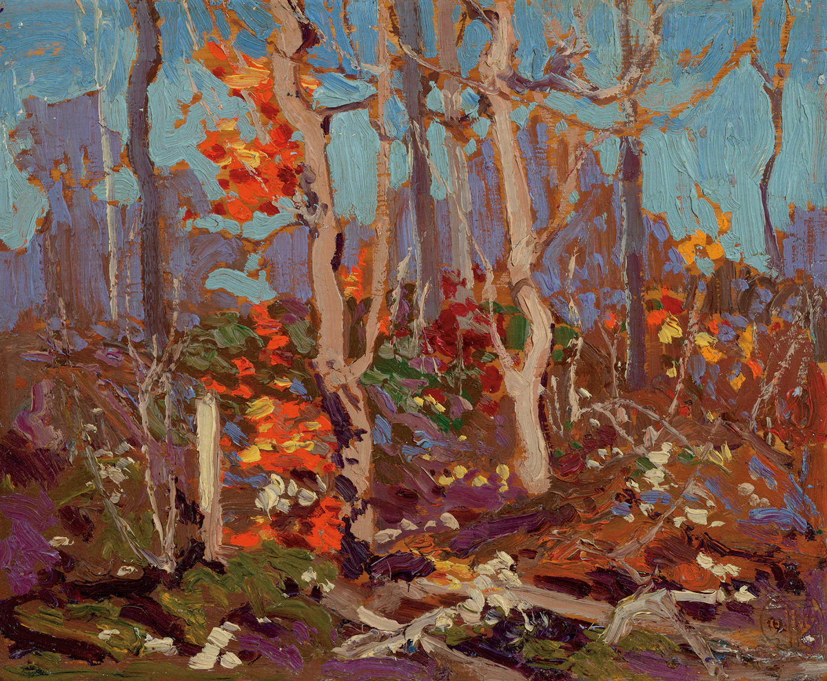 Tom Thomson, Ragged Oaks, 1916, oil on panel