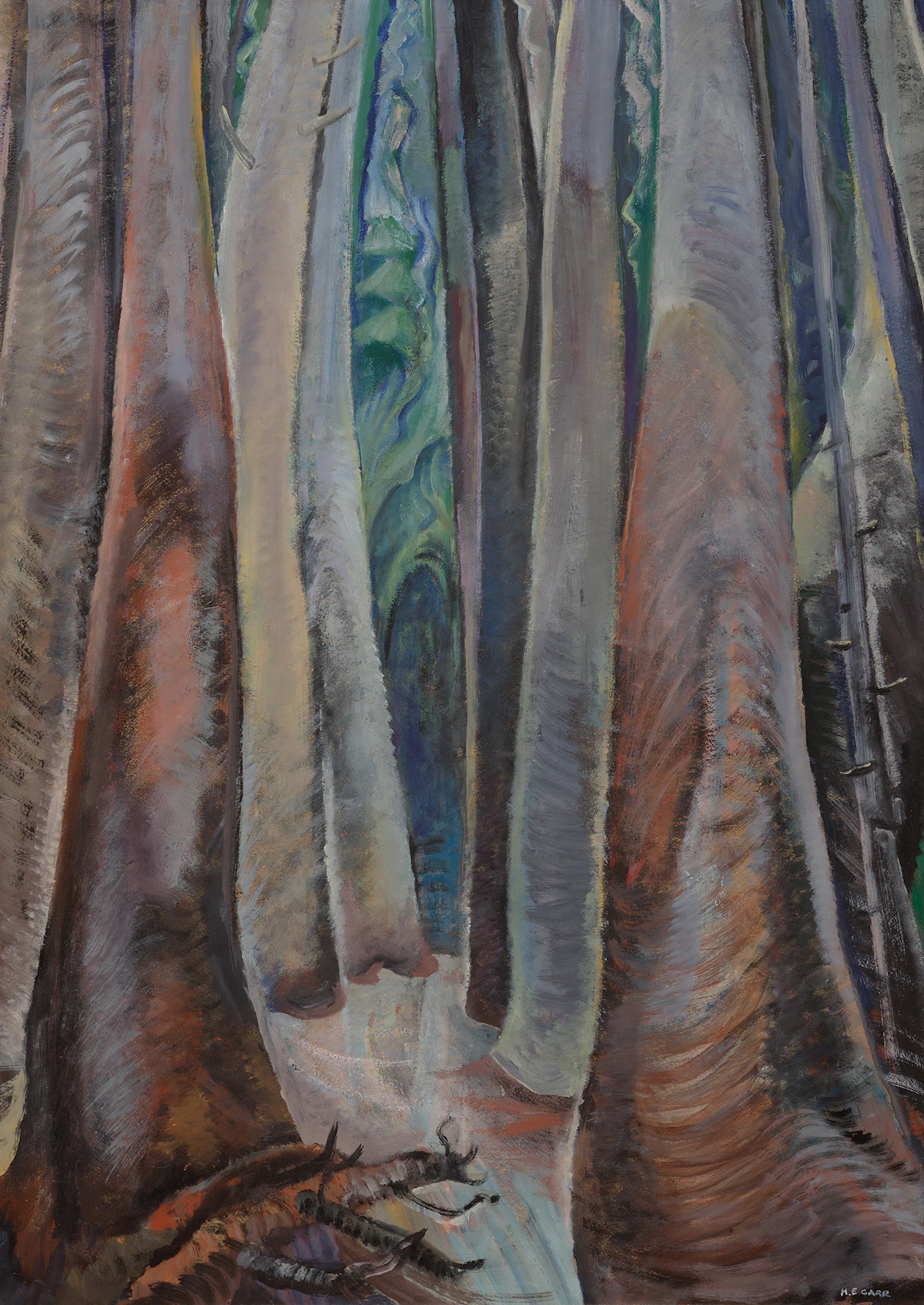 Emily Carr, Deep in the Forest, 1935, oil on paper