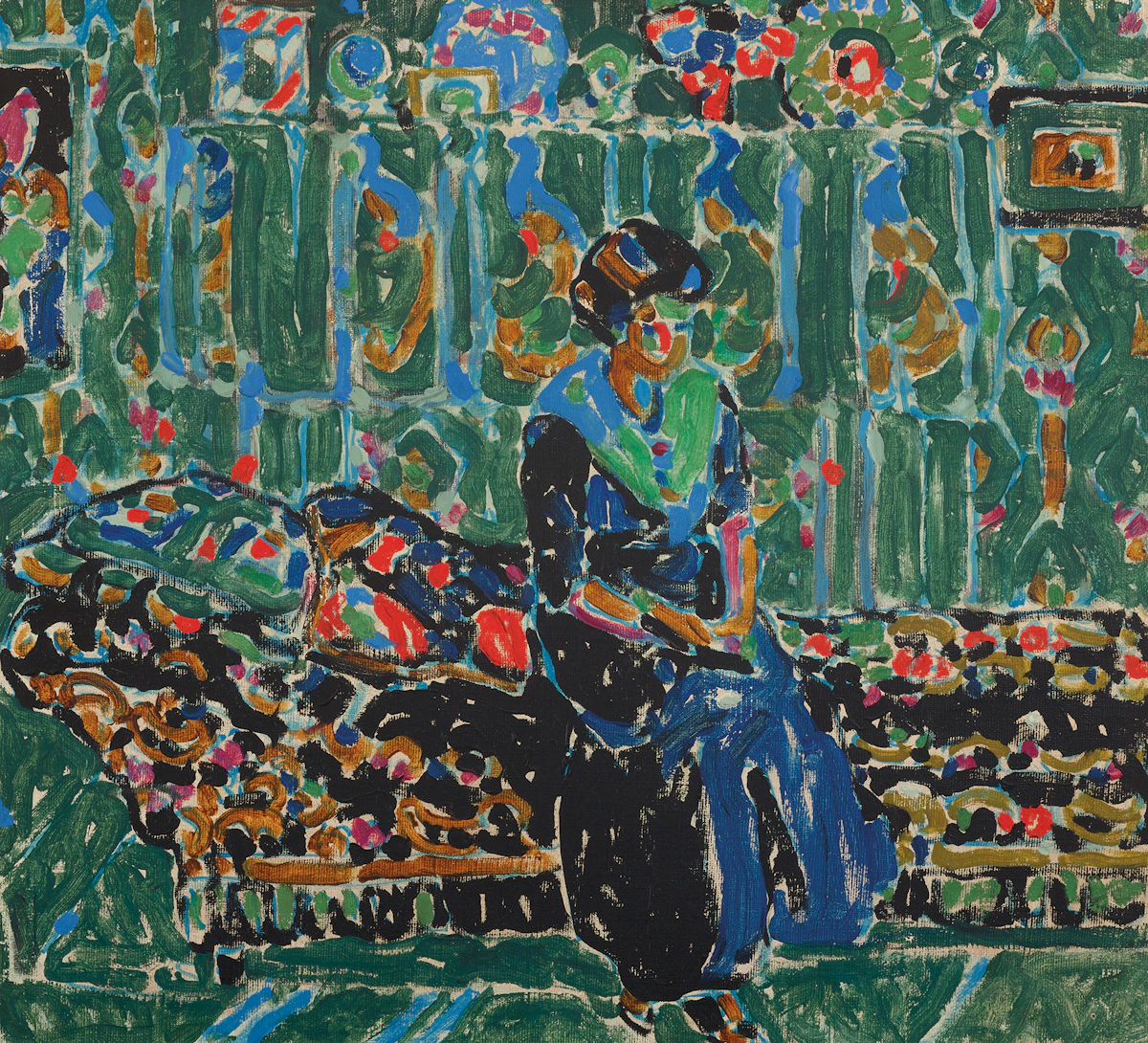 David Brown Milne, The Black Couch, 1914, oil on canvas, circa 1914