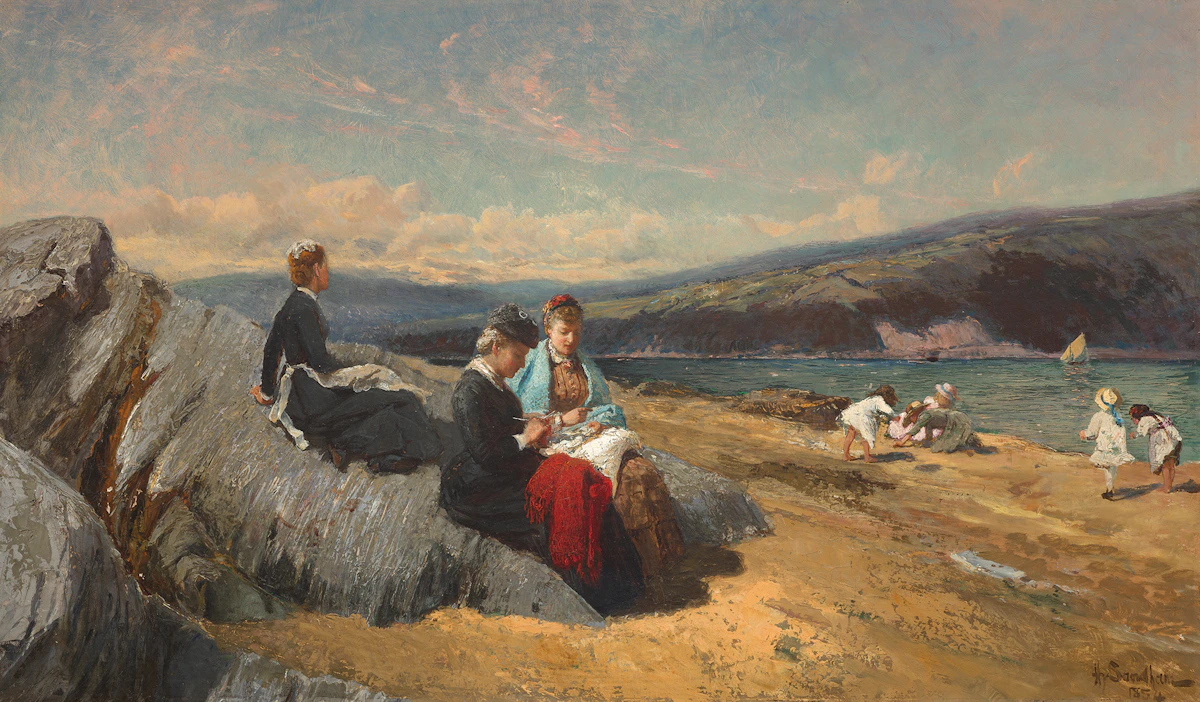 Henry Sandham, Low Tide, Murray Bay, oil on canvas, 1884
