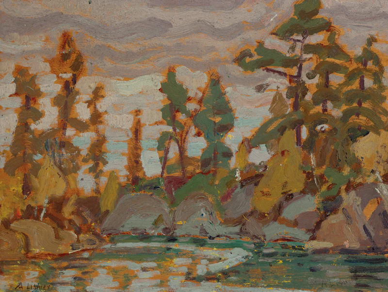 Arthur Lismer, McGregor Bay, circa 1923, oil on panel
