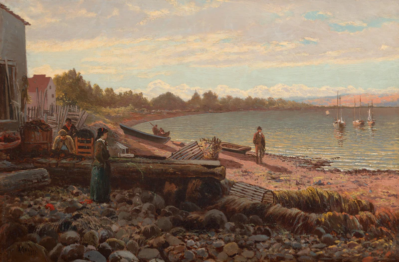 At a Lobster Fishery (Bay Chaleur) by John Arthur Fraser