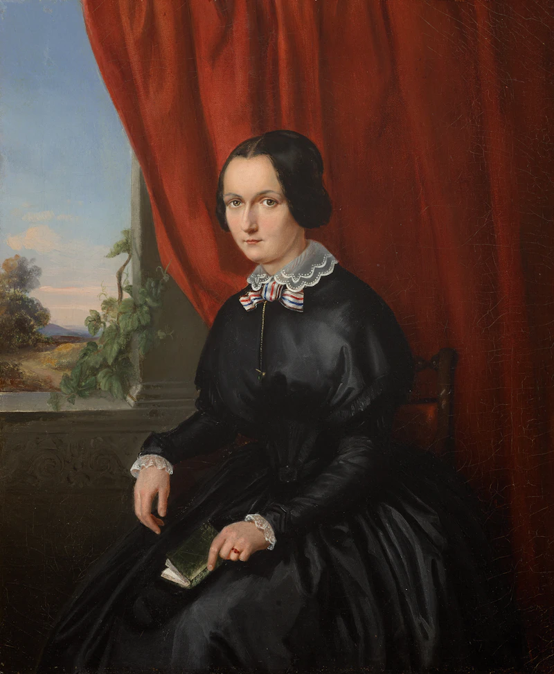 Théophile Hamel, Madame Lemusurier, oil on canvas