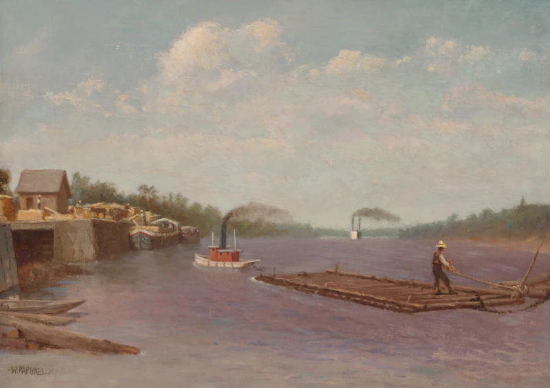 Rafting on the Ottawa River  by William Raphael