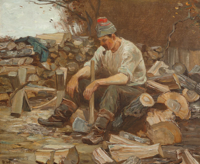 The Woodcutter (Le bûcheron), circa 1915 by Horatio Walker