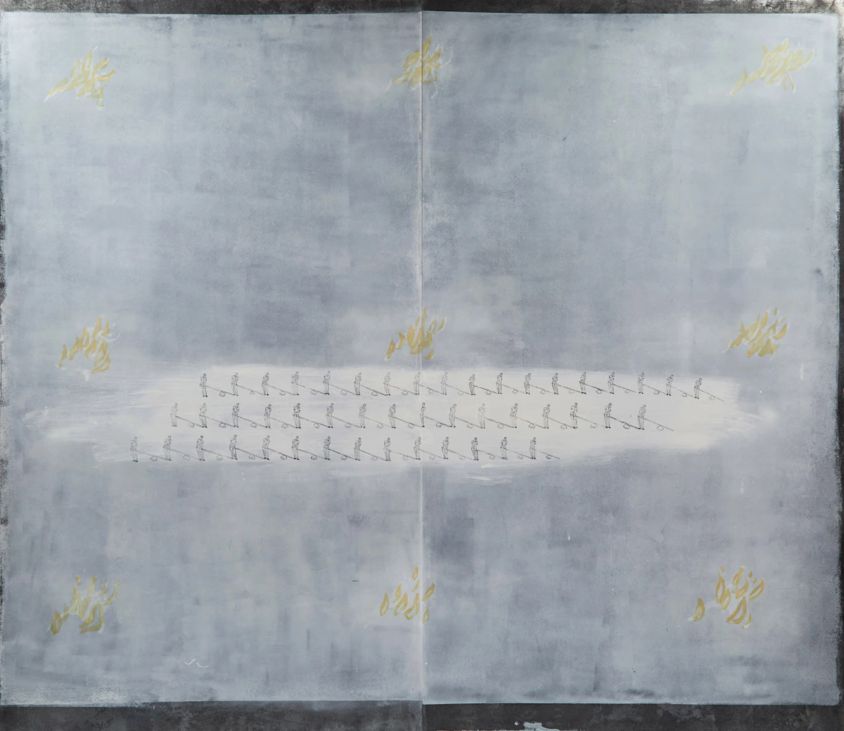 Euan Macdonald, Old World, enamel on steel, 1993