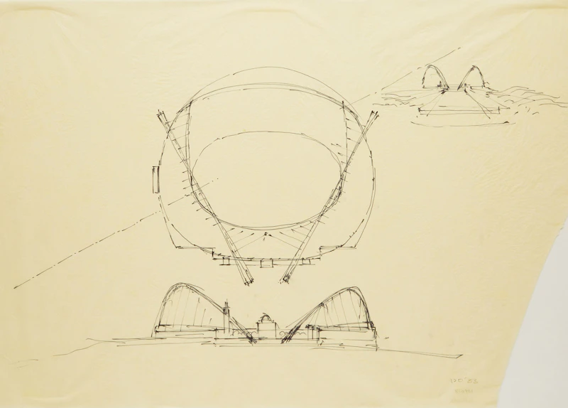 Barcelona Sports Hall, Spain by Arata Isozaki