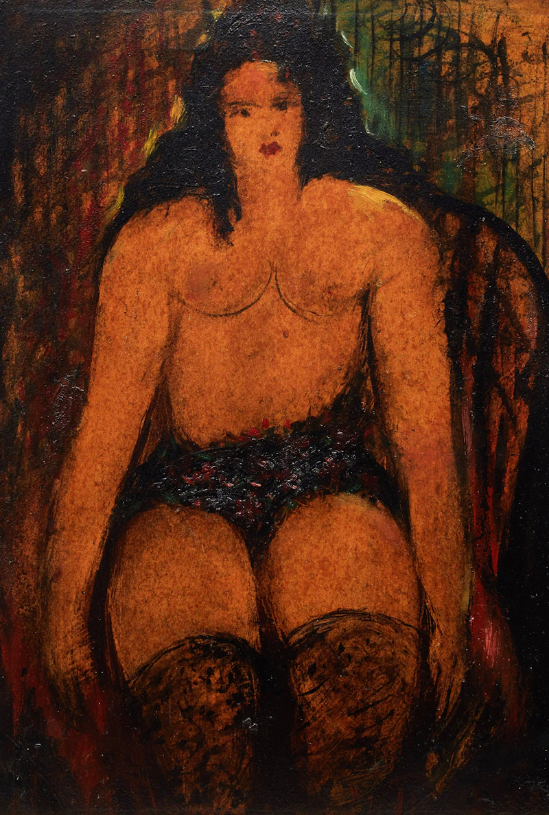 Female Nude by Jānis Ferdinands Tīdemanis