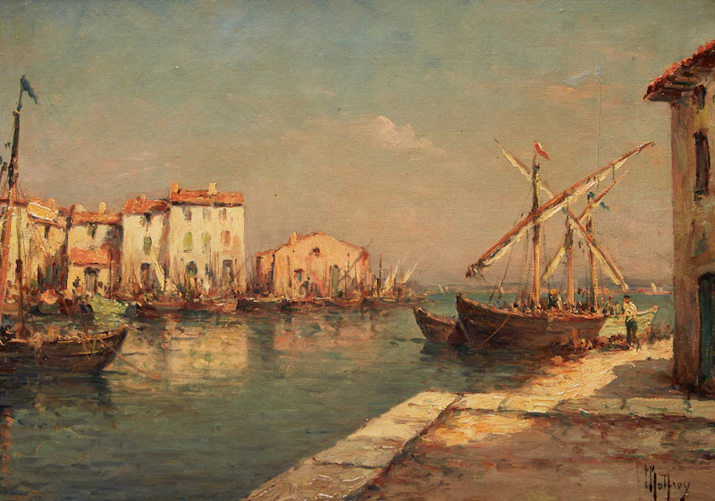 Charles Malfroy, Provence (Les Martigues), oil on canvas
