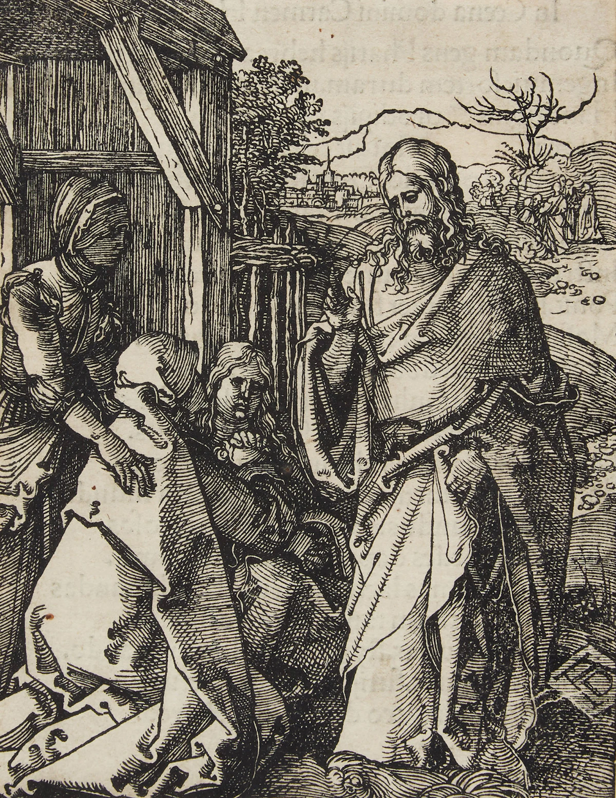 Albrecht Dürer, Christ Taking Leave of His Mother, etching