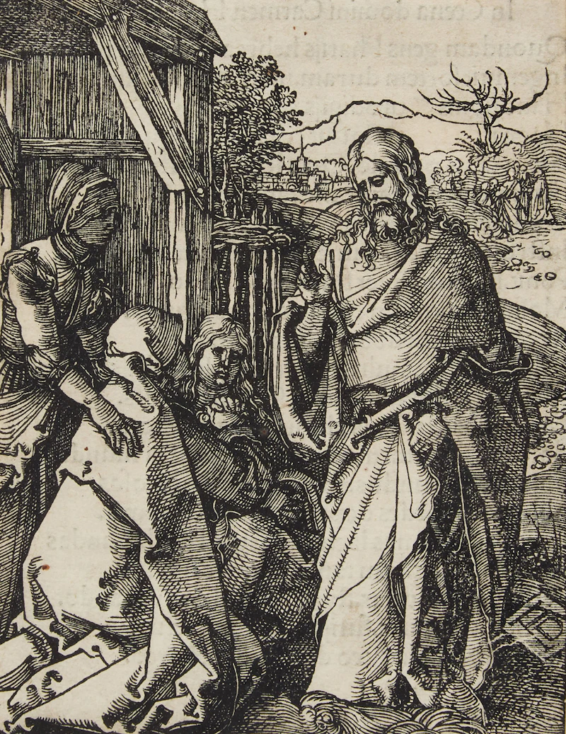 Christ Taking Leave of His Mother by Albrecht Dürer