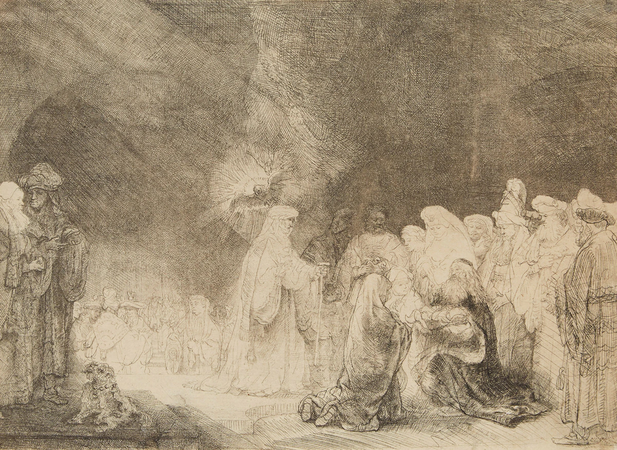 Rembrandt Harmenszoon Van Rijn, The Presentation in the Temple, etching