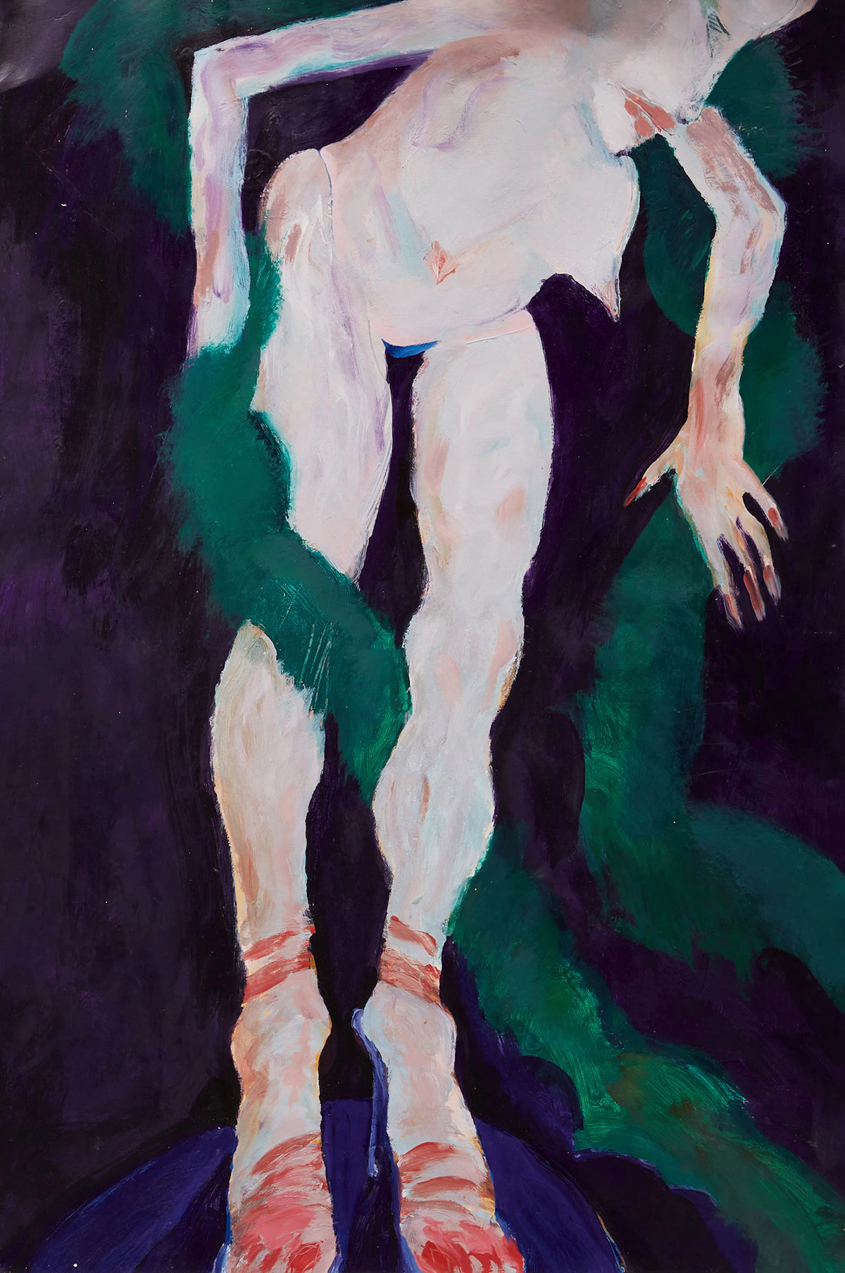 Robert Markle, Applause; Cognac and Country Music, 2 acrylics on paper, 1982;1988